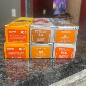 NIB Matrix SoColor Lot of 6   7CC,8C, & 8CC